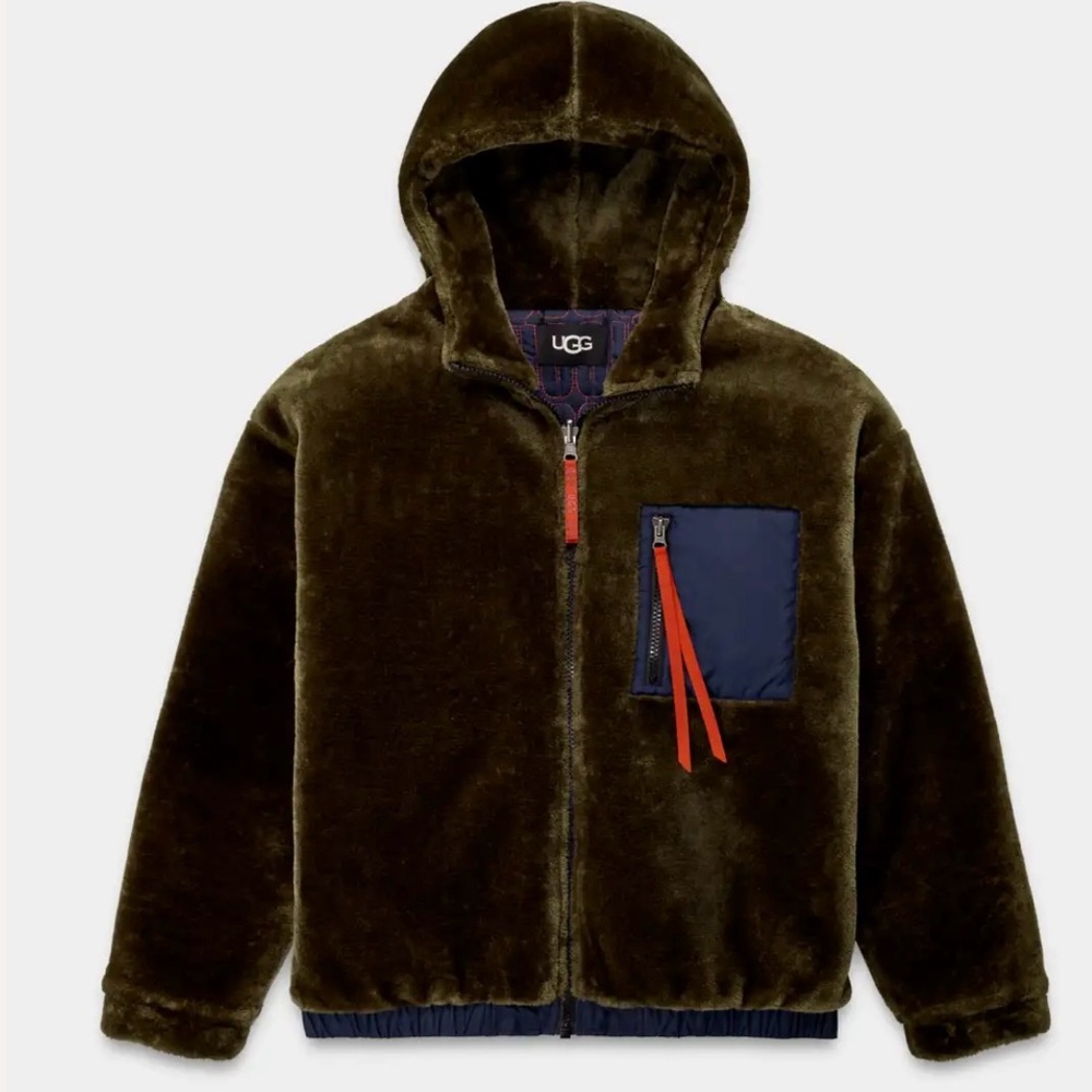 Men’s Reversible Faux Fur Ugg Jacket